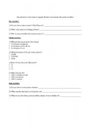 English Worksheet: Talking about photo albums