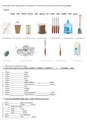 English Worksheet: Countable and uncountable nons