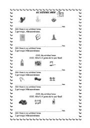 English worksheet: Witches Brew