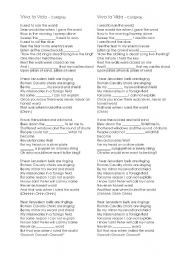 English Worksheet: Cloze activity - song: Vila la Vida, Coldplay
