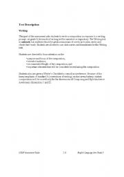 English Worksheet: ELA Rubric