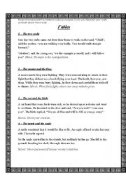 English worksheet: Creativity Fables