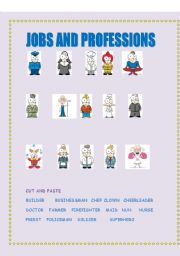 English Worksheet: JOBS AND PROFESSIONS