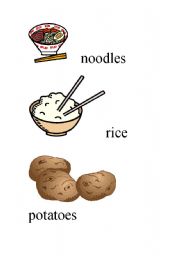 English worksheet: Names of food