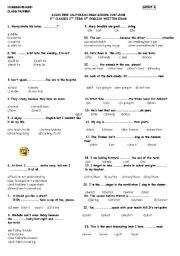 English Worksheet: PROFICIENCY TEST