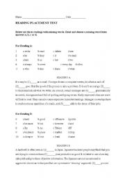 English worksheet: Reading test Business English