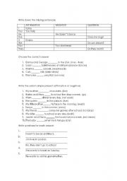 English Worksheet: SIMPLE PRESENT