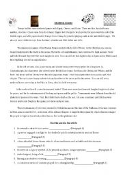 English worksheet: Medieval Games