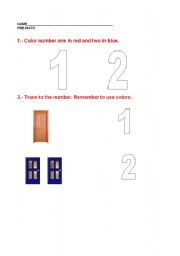 English worksheet: NUMBERS