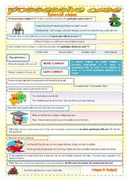 Possessive case - some special rules for lower advanced - fully editable