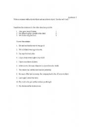 English Worksheet: Transitive vs intransitive