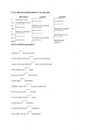 English worksheet: have got has got