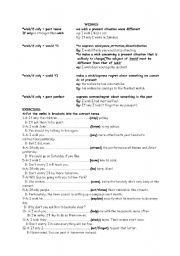 English Worksheet: wishes