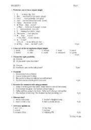 English Worksheet: PROJECT 3 Unit 1