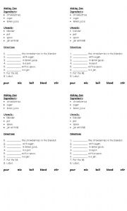 English worksheet: Making jam