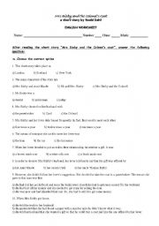 English Worksheet: Mrs Bixby and the Colonels Coat