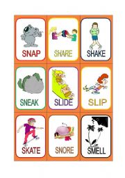 VERB CARDS 20