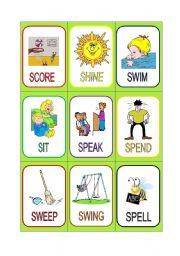 VERB CARDS 21