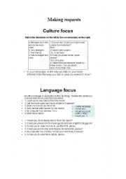 English Worksheet: making requests