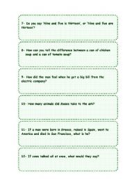 English Worksheet: My favourite riddles collection. Part 2 (2-2)