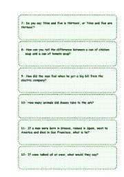 English Worksheet: My favourite riddles collection. Part 2 (2-2)