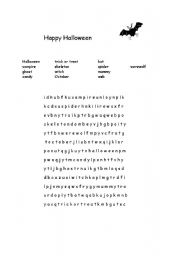 English worksheet: happy halloween