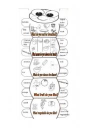 English Worksheet: Nutrition_Healthy caterpilar