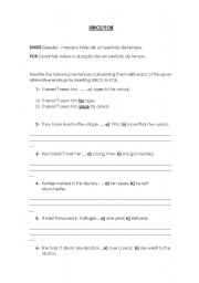 English worksheet: Since and For