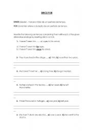 English Worksheet: Since and For