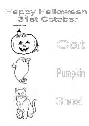 English Worksheet: Happy Halloween