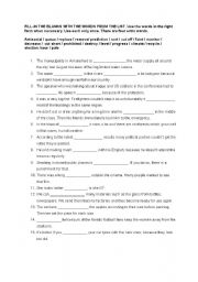 English Worksheet: Vocabulary Exercise