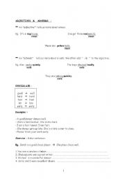 English worksheet: adjective-adverb