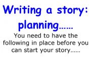 English Worksheet: Writing a story