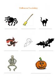 Halloween vocabulary