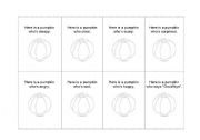 English Worksheet: Pumpkin Faces minibook