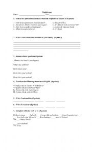 English Worksheet: Present simple