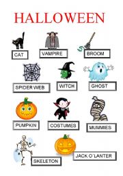 English Worksheet: HALLOWEEN