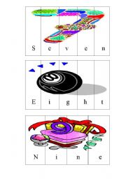 English Worksheet: Puzzle numbers
