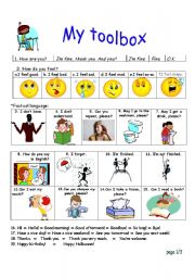 English Worksheet: My Toolbox (page 1 of 3)