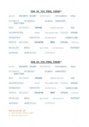 English Worksheet: How are you?