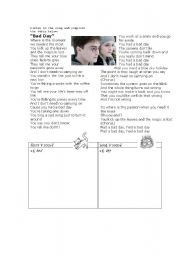 English Worksheet: Short a Long a sounds