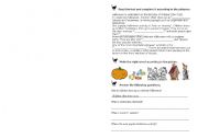 English worksheet: halloween