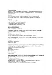 English Worksheet: sentence and it´s kinds with exercises and answers
