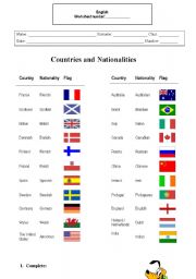 Countries and Nationalities