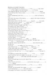 English Worksheet: personal pronouns