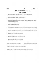 English Worksheet: Who Killed the Electric Car Video Worksheet