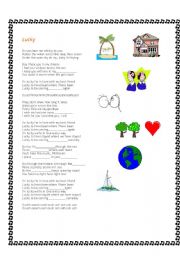 English Worksheet: LUCKY_ Jason Mraz