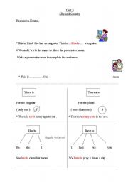 English worksheet: possessive nouns