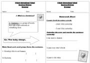 English worksheet: What is a Sentnece?