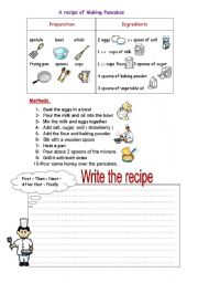 English Worksheet: cook